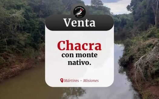 Chacra en Venta Mártires, Mnes.